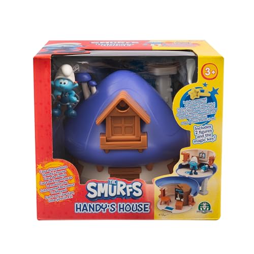 The Smurfs, Handy's House Playset with Transformable Furniture and Stickers, Includes 2 Exclusive Figures - Image 2