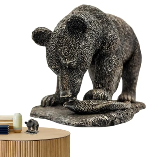 Figurine d'ours en résine statue table décoration maison rustique