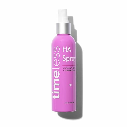 Timeless Skin Care HA Matrixyl 3000 with Lavender Spray - Skin Mist with Hyaluronic Acid - Fragrance-Free Hydrating Face Spray - Soothing Matrixyl Skin Care Mist - 4 oz