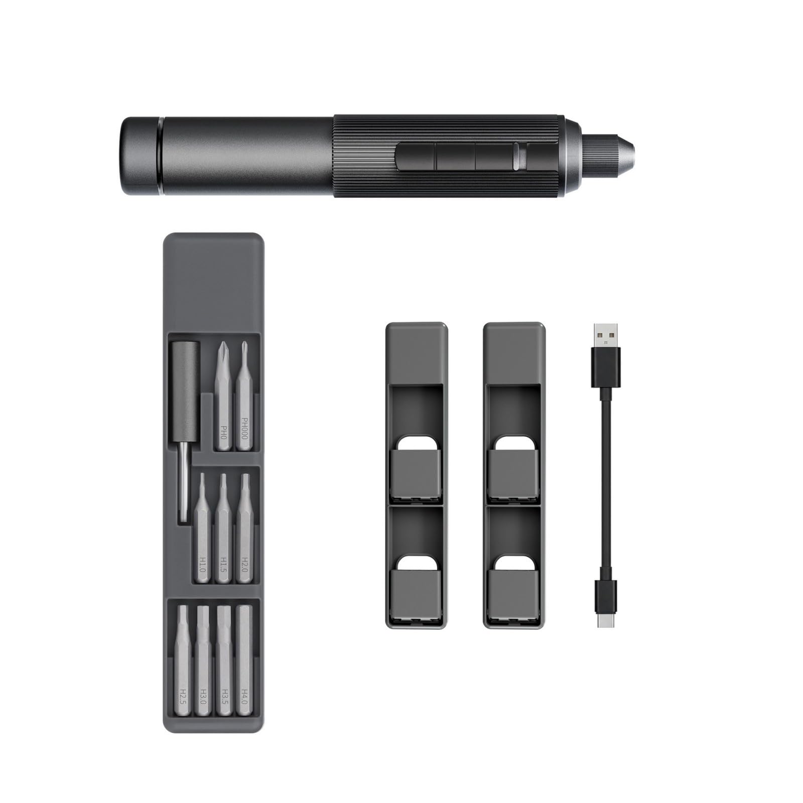 Shntig Grey Size Cordless Power Drill With Multiple Drill Bit For Diyer Crafting Resin Bead Drilling Hole Punching Rechargeable Cordless Set