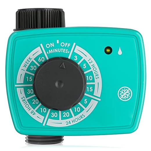 RESTMO Ball Valve Water Timer for Zero and Low Pressure Watering, Manual Control Digital Hose Timer for Rain Barrel Drip Irrigation, Outdoor Garden Faucet and Lawn Sprinkler, Easy to Program