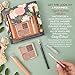 Rachel Couture Get the Look Eye & Lip Makeup Kit with Eyeshadow Palette, Eyeliner Pencil, & Eyelid Primer | Infused with Daisy Extract | Vegan & Cruelty-Free