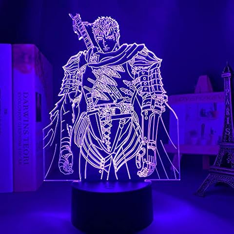 Luz nocturna 3D Berserk Guts Cover