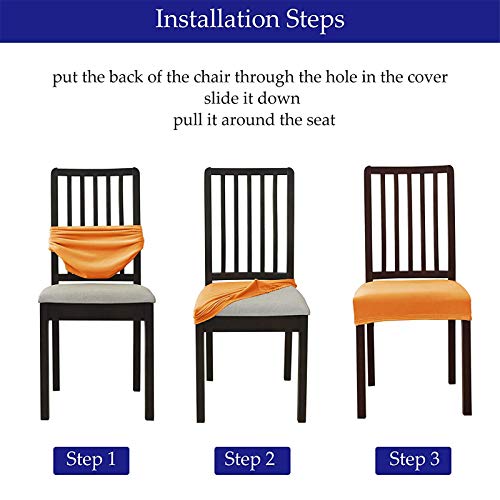 Housse de chaise extensible bleu clair lavable pour masquer l'usure de vos sieges
