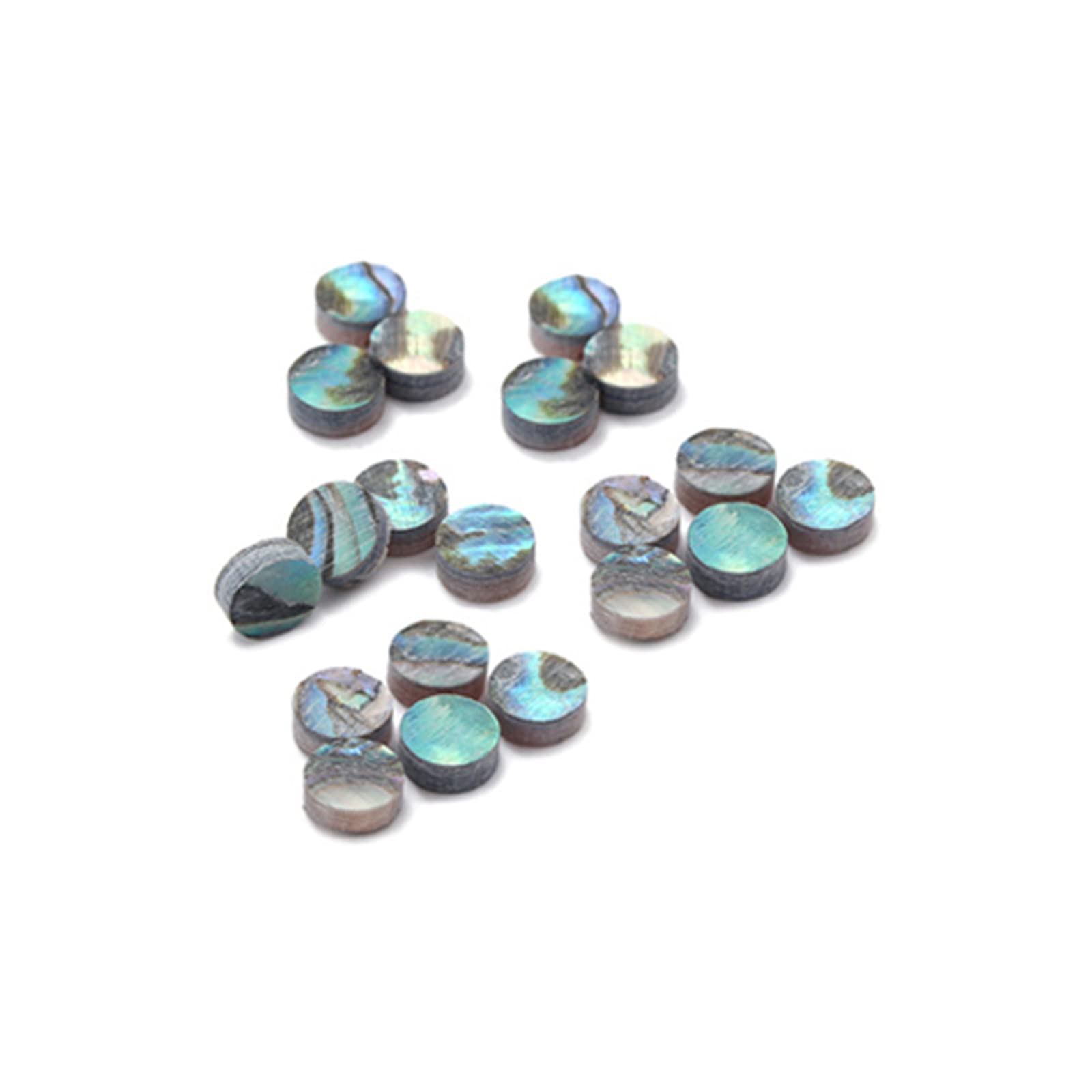 MEELYHOMEZQA 20pcs 3x2mm Natural White Mother of Pearl Shell Inlay Fingerboard Fretboard Dots for Guitar Bass Ukulele-Banjo, 0.03*0.03*0.02cm, Caibei
