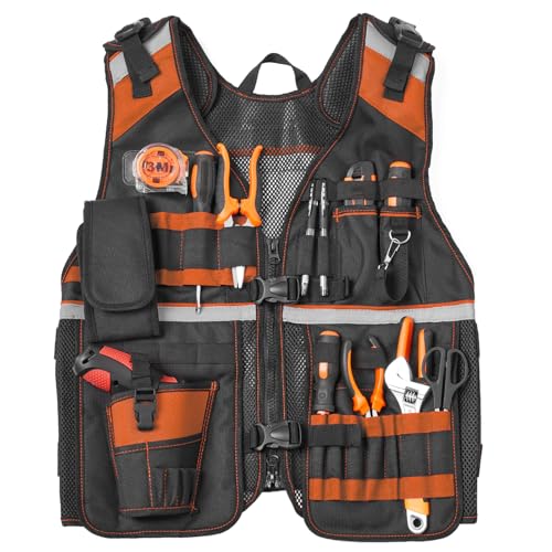 TURAND Electrician Tool Vest 22 Pockets