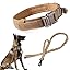 Brown SET(collar+leash)