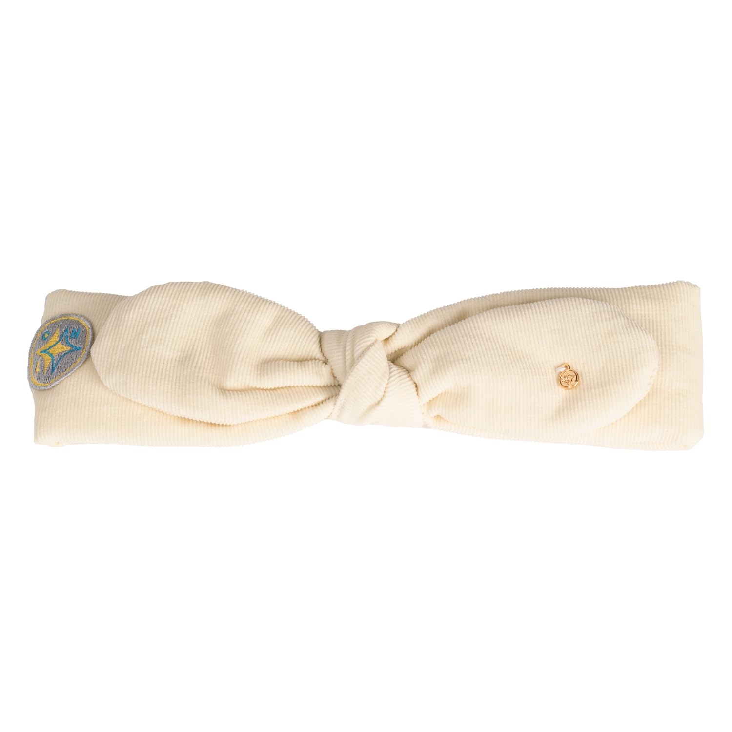 LUMI&HEI Baby Cotton Headbands (7colors) - Soft Corduroy HairBands with Bows for Baby girl toddler kids - Handmade Toddler Hair Accessories (Whipped Cream)