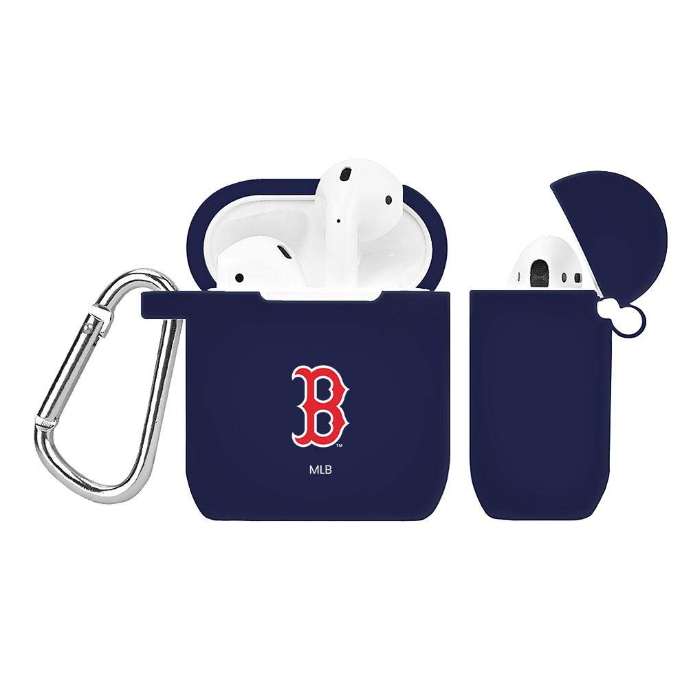 Game TimeGAME TIME Boston Red Sox Silicone Case Cover Compatible with Apple AirPods Generation 1 & 2 Battery Case