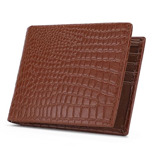 Image of K London Leather Design Original Purses for Men RFID Leather Gents Wallets Card Holder Gents Purse(7027 Brown)