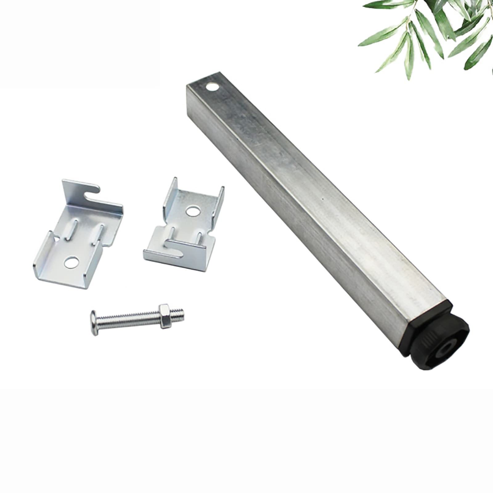 Zestaw 4 nóżek meblowych do łóżka, regulowane nogi, podnoszenie, metalowa rama podporowa, regulacja 0-10 mm, meble/łóżko/sofa, ze śrubami montażowymi (rozmiar
