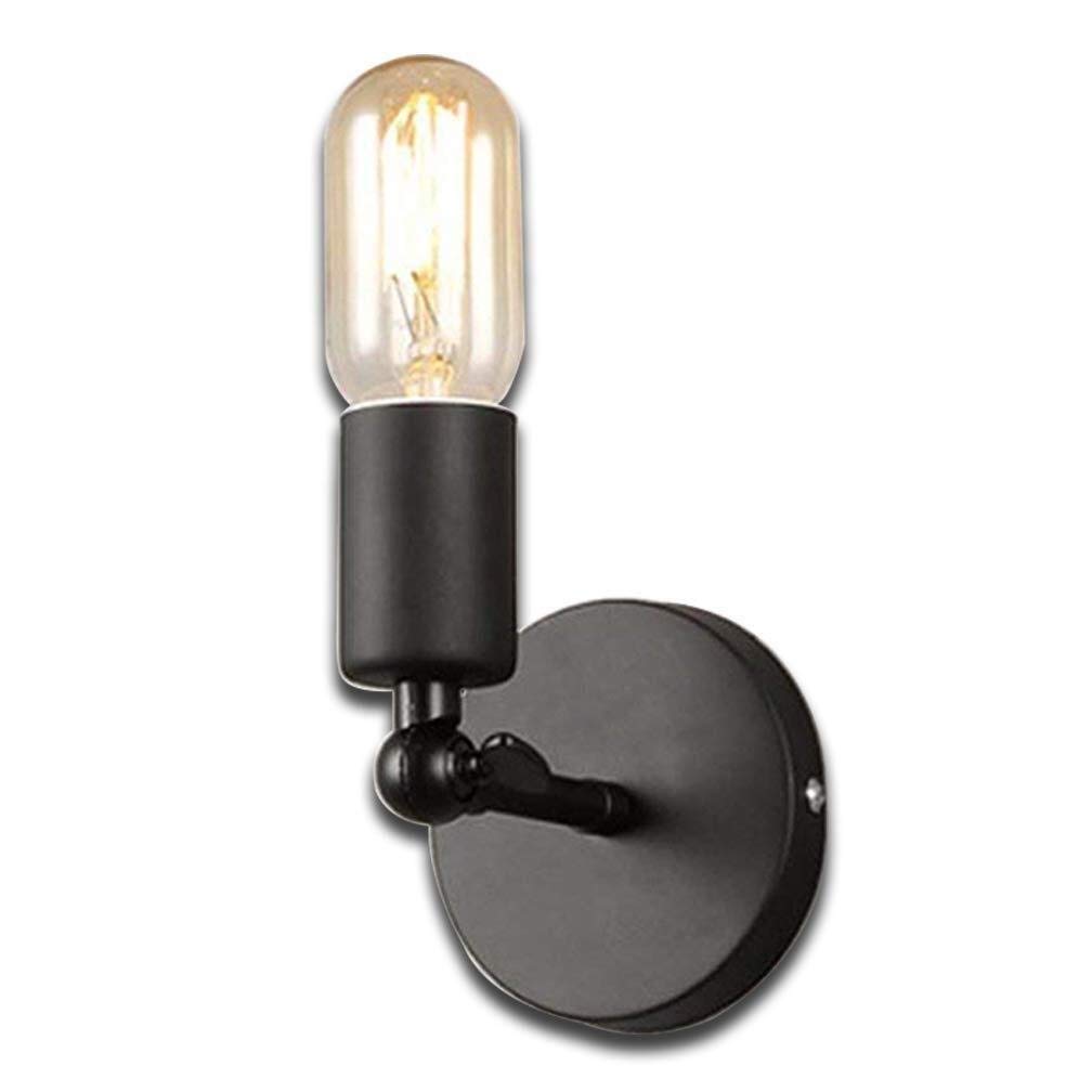 Lámpara industrial ajustable de pared con diseño retro y acabado metálico para decoración