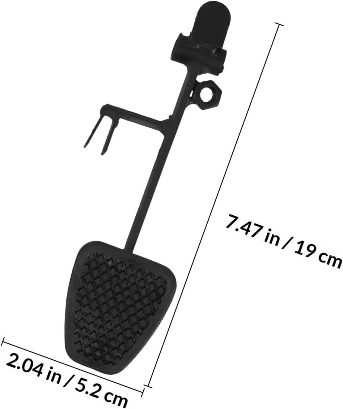1 Set Throttle and Brake Pedals Racing Accessories with Non-slip Foot Rest Pad, Simple Installation, Sturdy Plastic and Alloy Material for Off-road Vehicles and Terrains