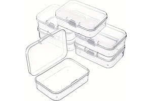 Premium Clear Plastic Boxes with Hinged Lids for Versatile Storage