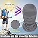 Achiou Ski Mask for Men Women, Summer Balaclava Face Mask, Shiesty Mask UV Protector Lightweight for Motorcycle Snowboard Gray