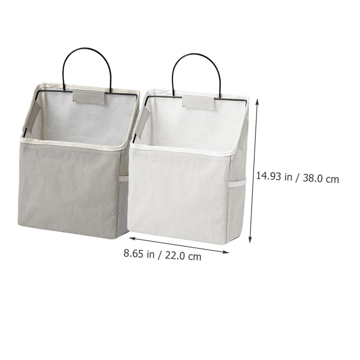 Zerodeko 2pezzi Portaoggetti da Appendere alla Parete Borsa Organizer Pieghevole per Dormitorio Cucina Bagno Organizer Sopra la Porta Contenitori Sospesi per Armadio