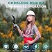 COVVY Mini Chainsaw Cordless 6 inch & 8 inch,Handheld Chain Saw with 2 Batteries,4 Chains,1 Goggles,1 Screwdriver,A Pair of Anti-Cut Gloves,Small Chainsaw Power Tools for Tree Branch Wood Cutting