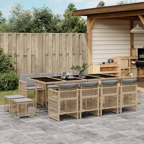 Materiale durevole: la resina intrecciata conosciuta anche come polyrattan, è un materiale sintetico resistente e a bassa manutenzione che assomiglia al rattan naturale.