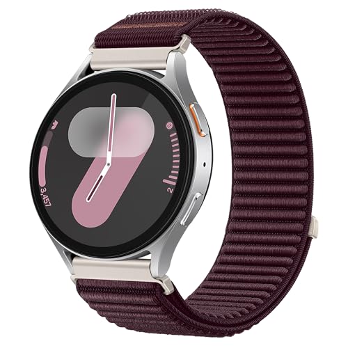 Image of XMUXI 20mm Watch Strap Nylon Compatible with Galaxy Watch 7 /6 /5 /4 40mm 44mm Straps,Compatible with Huawei Watch GT3 42mm /Forerunner 165 /Vivoactive 6 /5 /3 with One Click Metal Connector(NO WATCH)