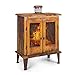 Produktbild Blumfeldt Flame Locker Feuerstelle Gartenkamin Terrassenofen, rustik: Rostlook, Feuerschale: 58x30 cm, FireView, massive & stabile Konstruktion aus Stahl, rostbraun