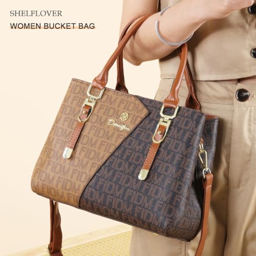 Bolso tipo cubo para mujer, bolso de mano elegante, bolso bandolera, bolso tote, bolso satchel, bolso cruzado de cuero vegano miniatura 2