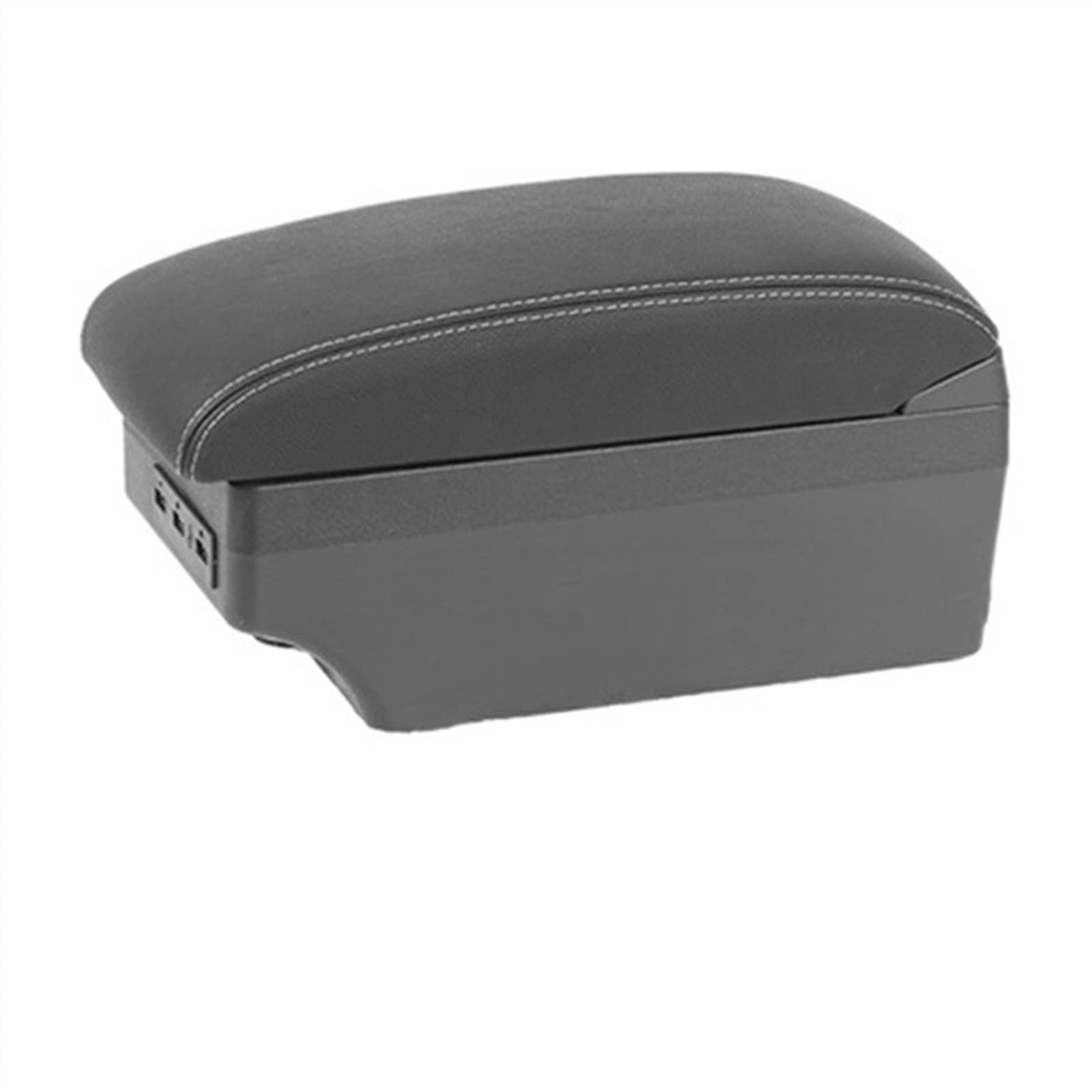 For Hyundai For Solaris 2013 2014 2015 2016 Armrest Box Car Armrest Box Interior Retrofit USB Ashtray(B3-black white 7 usb)