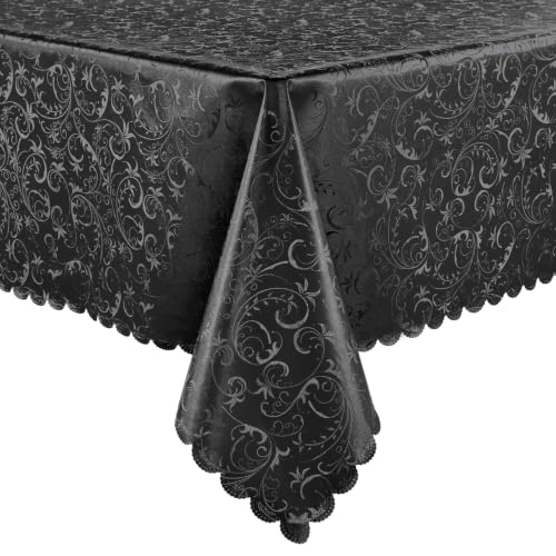 Image of Smiry Rectangle Waterproof Heavy Duty Vinyl Tablecloths, 60 x 84 Inch