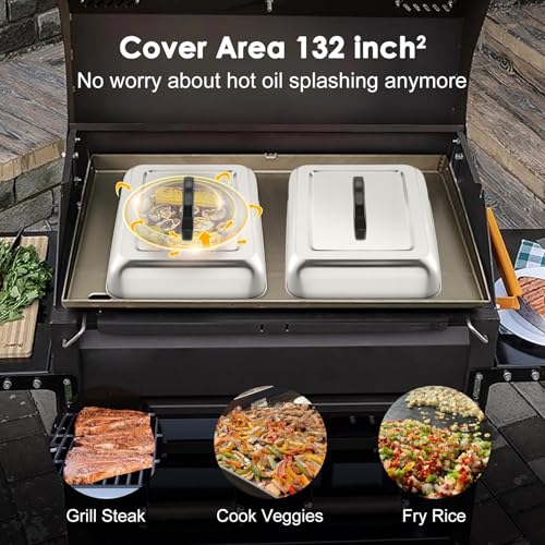Joyfair Dome para derretir queso para parrilla, set 2 pcs miniatura 5