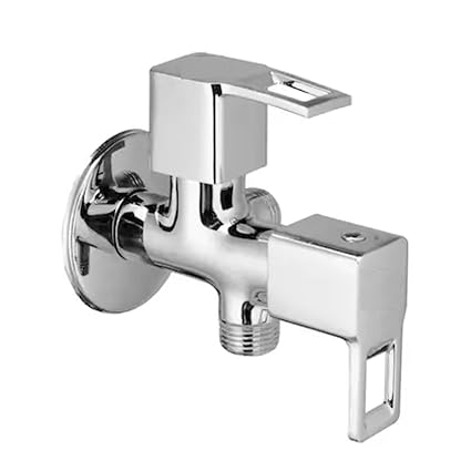 10X Brass Angle Cock 2 in 1 Tap 2 Way WP-54123 for Bathroom/Washbasin/Toilet