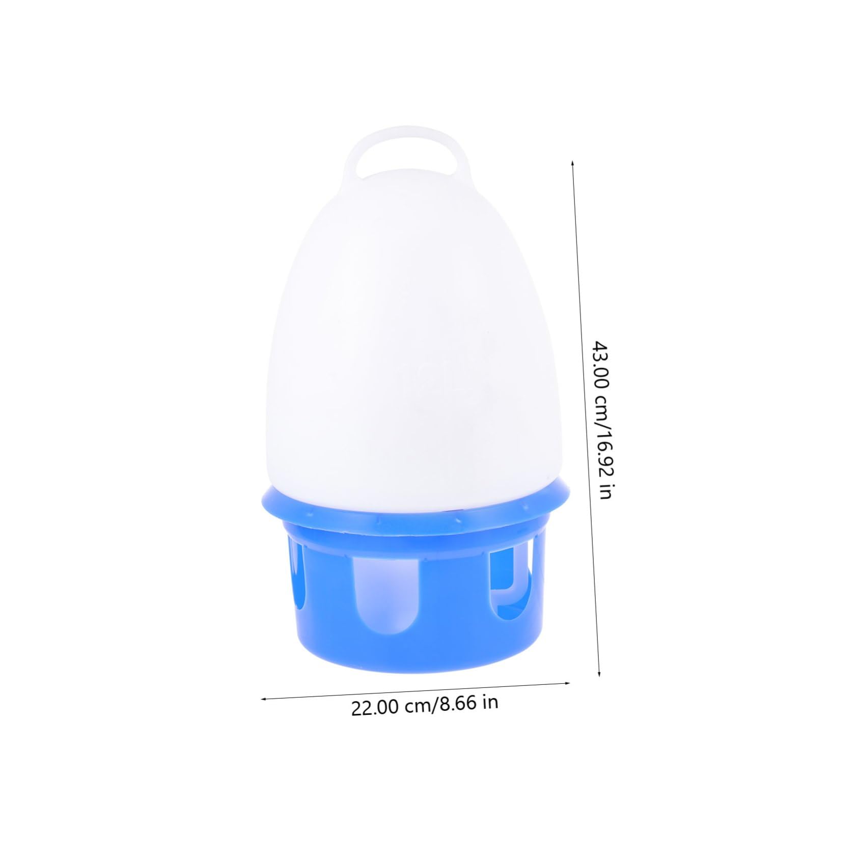 Abreuvoir pour Pigeons en PVC, Bleu, Portable, avec Échelle