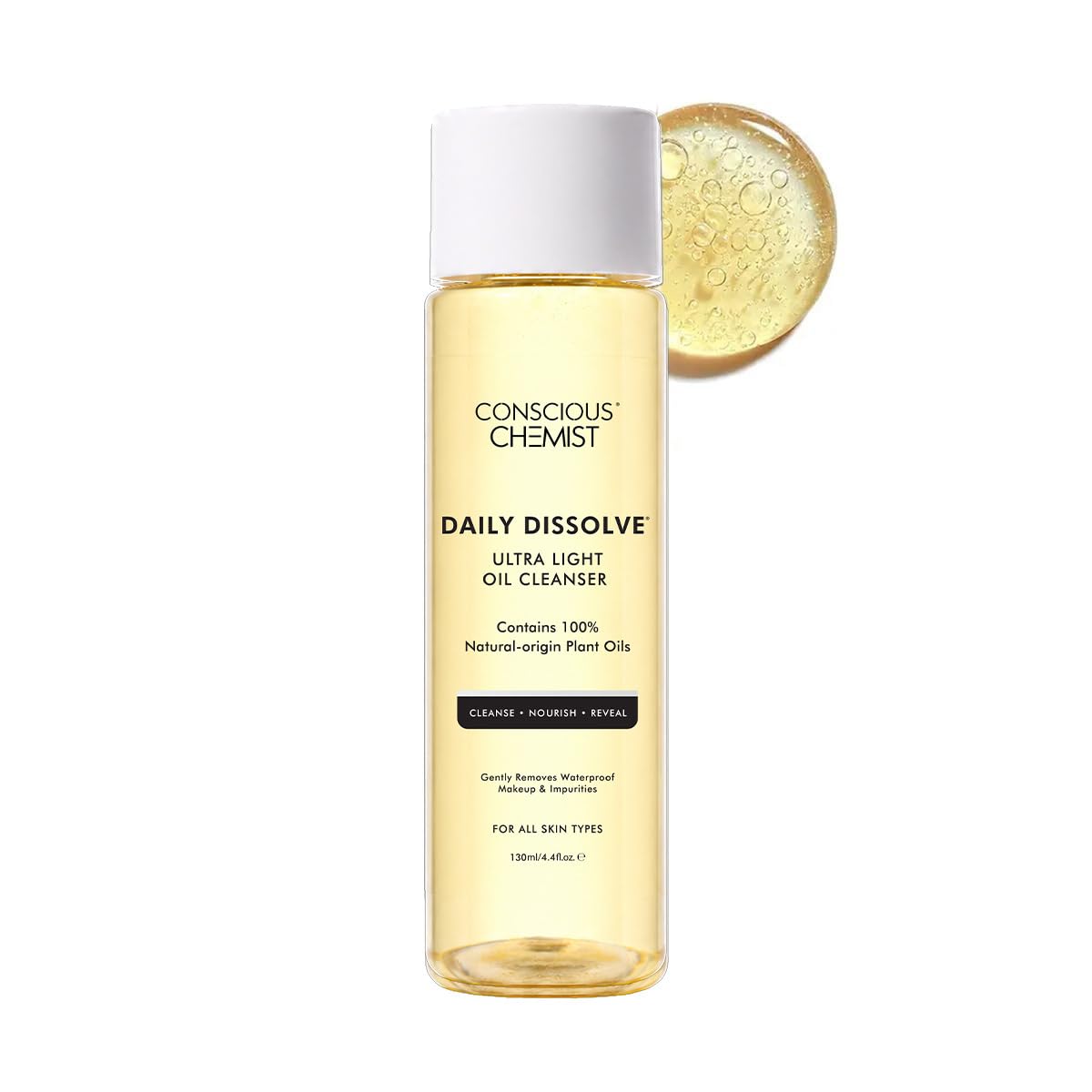Conscious Chemist® Makeup Cleansing Oil | 130ml | Makeup Remover & Oil Infused Cleansing Water | For All Skin Types | Removes Waterproof Makeup, SPF & Impurities | Soft & Glowing Skin - For Men & Women-image-18