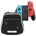 ElementDigital Switch Hand Grip Travel Carrying Case Protective EVA Hard Shell Handle Holder Storage Bag Carry Pouch with Charging Cable Compartment for Nintendo Switch Joy-Con Controller