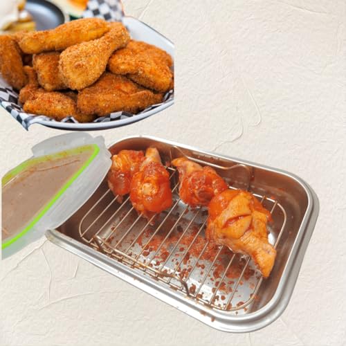 Bol Mezclador para Empanar de Acero Inoxidable 2.6QT con Tapa miniatura 3