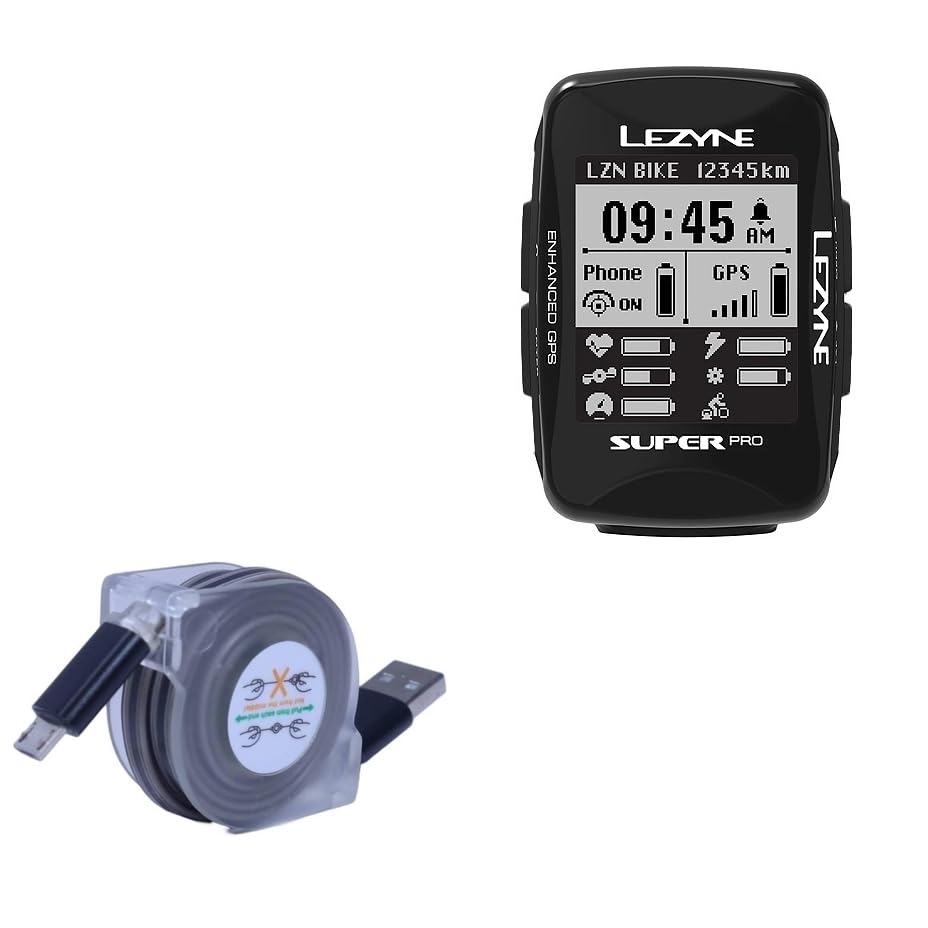 Câble Lezyne Super Pro MiniSync BoxWave portable rétractable de synchronisation