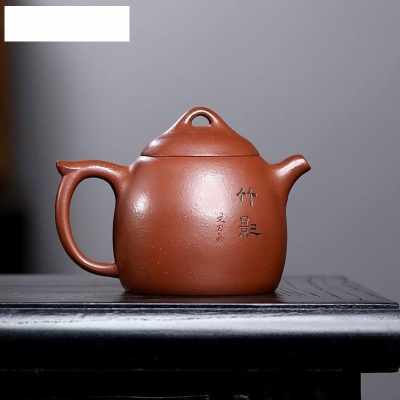 Czajnik do herbaty 290 ml, retro, fioletowy gliniany czajniczek, ręcznie robiony, surowy, gliniany czajnik z sitkiem, zestaw do herbaty Zisha, dzbanek do kawy, czajniczek do kuchenki