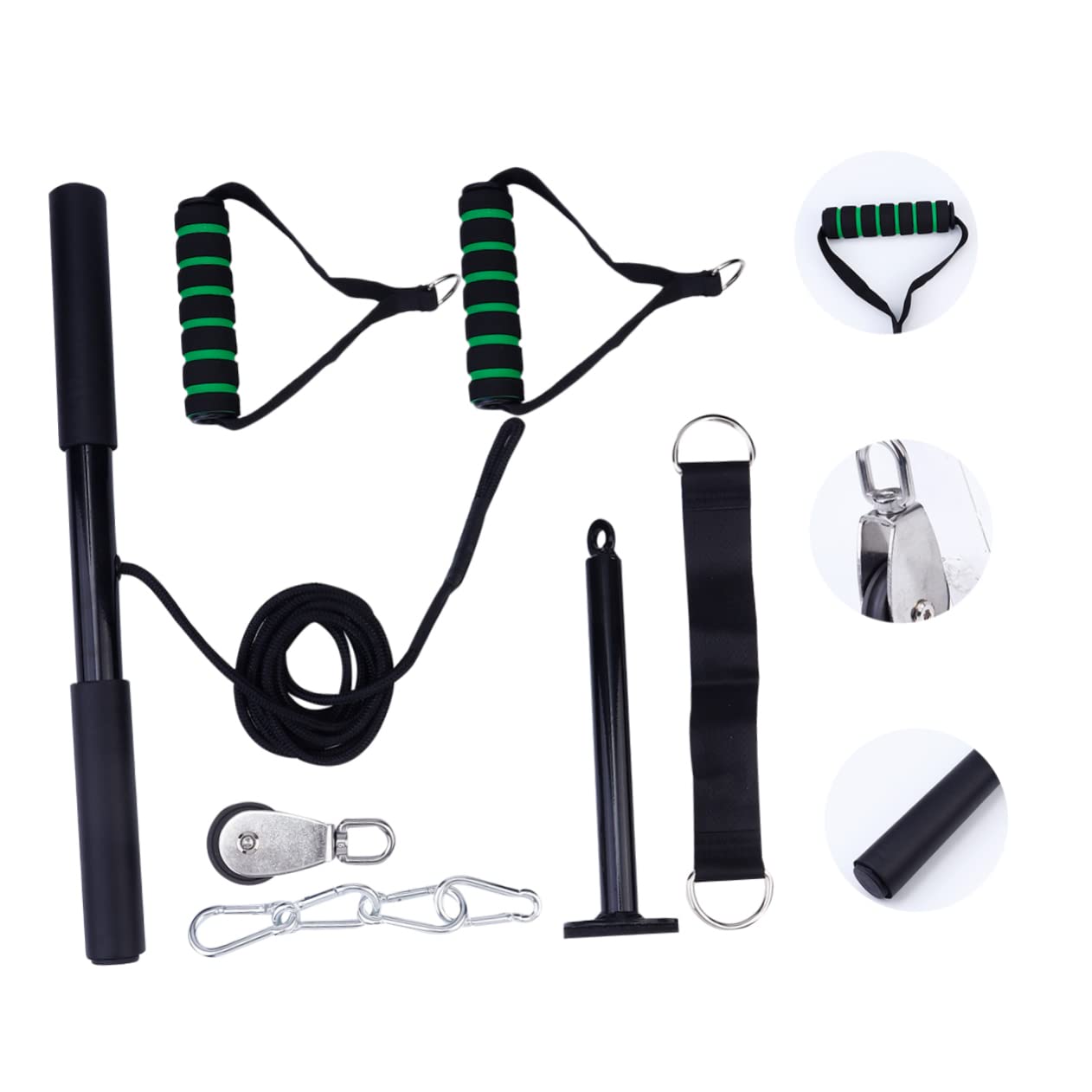 Kit de Poleas de Entrenamiento Metálico para Gimnasio en Casa, 1 Set