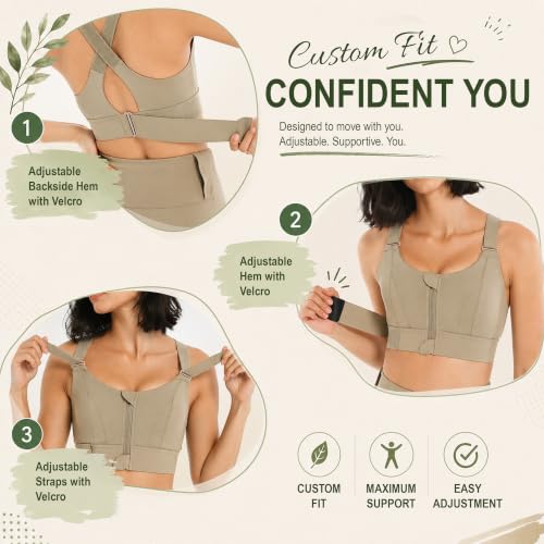 Image of Shoppy Villa - high Impact Sports Bra for Heavy Breast Full Coverage | Gym Bras for Women Workout | Yoga Bra,with Front Zipper Seamless Bra Push up Bras for Women | Black | 2X-Large