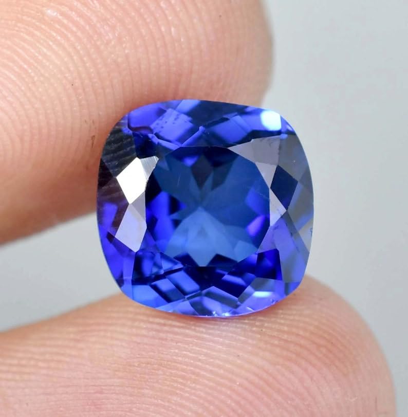 Saphir bleu véritable 16x16mm, la solution pour réussir vos bijoux faits main
