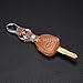 Produktbild N\A Key-Key-Case-Abdeckung Echte Leder-Abdeckung Brieftasche Schlüsselfern Fall Sport 2 Tasten (Color Name : Brown)