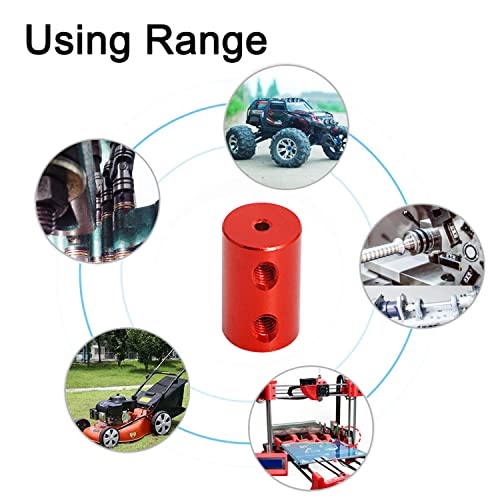 Aopin Lot De 4 Raccords Rigides Rouges De 2 à 3 Pour Oteur Pas à