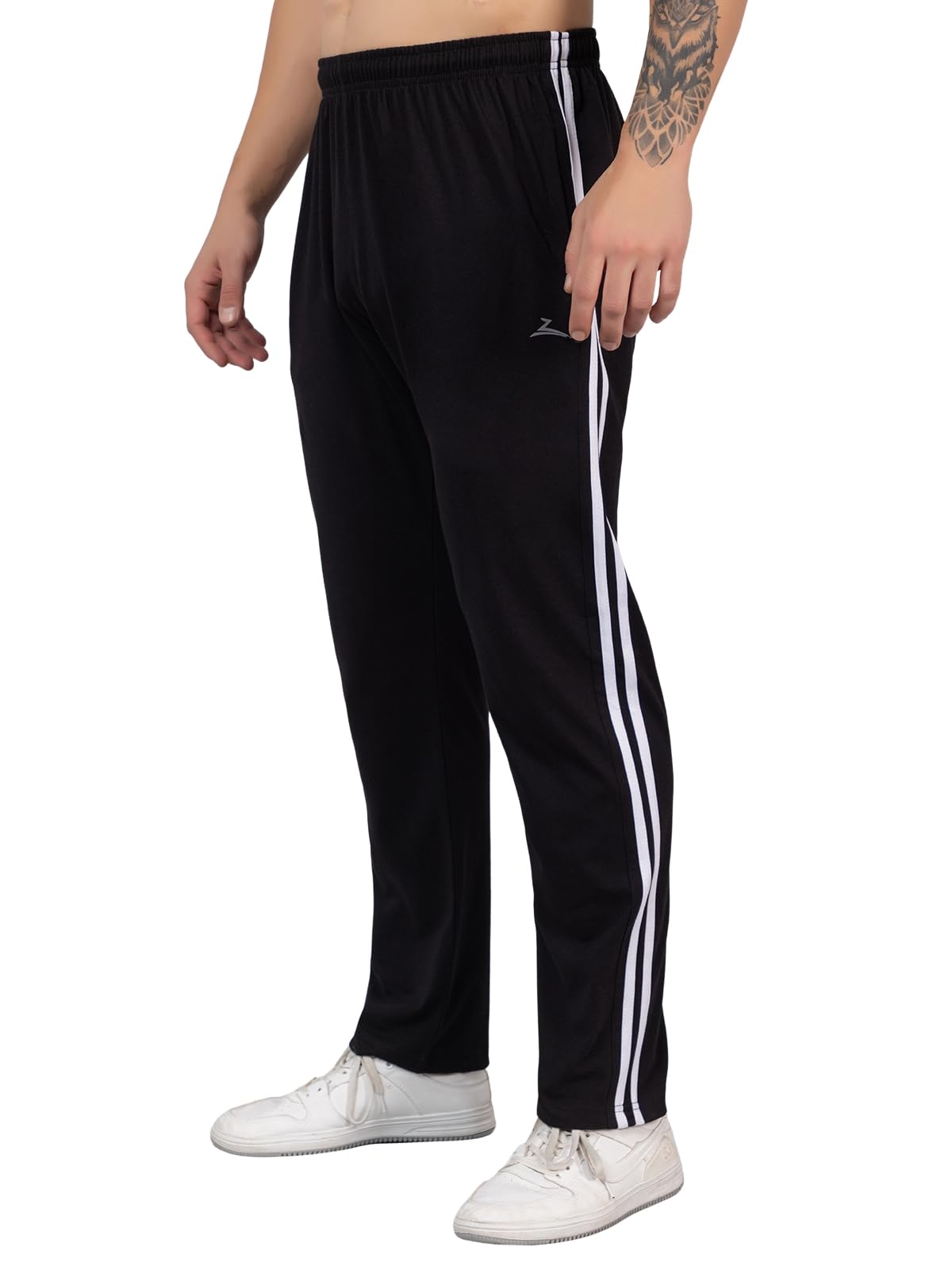 zeffit Striped Track Pant for Men | Cotton Blend Track Pants for Men & Boys with Side Pockets | Regular Fit Summer Track Pants/Lower for Running/Workout/Sports-picture-29