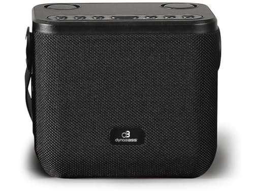 Dynabass - DBE50 Black - Enceinte karaoké Portable - Bluetooth 5.0 - Micro Inclus - LED intégrées - Puissance 20W