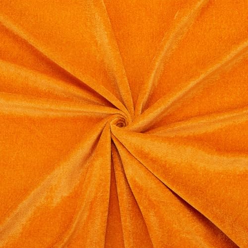 CABODYALS Tela de Terciopelo Amarillo Premium de 1 68 m Y 1 m Por Yarda Suave Vintage de Terciopelo Aplastado Cuadrada Elástica de Poliéster para Coser Hacer Accesorios de Ropa Decoración Del Hogar Ma