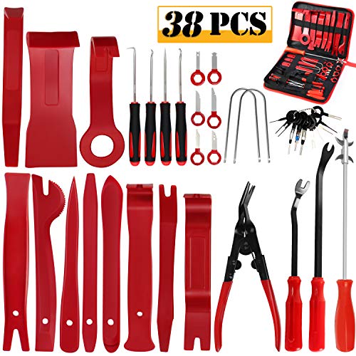 OUTON 38PCS Trim Removal Tool, Car Pry Panel Repair Tool, Radio Removal Kit