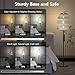 olivilily LED Floor Lamp, Standing Lamp for Living Room/Bedroom/Office,12W Minimalist Floor Lamp, Led Floor lamp with Remote Control,Stepless Adjustable 3000K-6000K Color Temperature & Brightness.