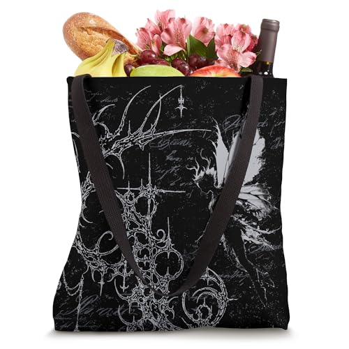 Y2K Grunge Fairy Alt Goth Sigilism Vintage Tote Bag miniatura 4