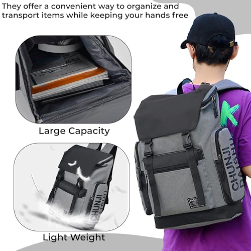 Image of Kraptick Backpack - Waterproof Travel Stylish Laptop Backpack, Business Bag, Office Work Bag, and Professional Backpack with Spacious Storage and Durable Design