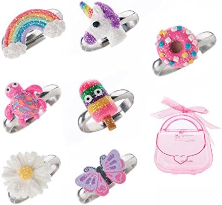 Adjustable Rings Set for Little Girls – Colorful Cute Unicorn, Butterfly Rings for Kids, Children’s Jewelry Set Adjustable Rings Set for Little Girls – Colorful Cute Unicorn, Butterfly Rings for Kids, Children’s Jewelry Set