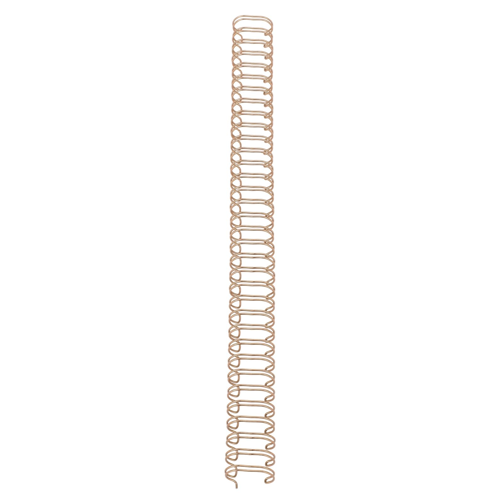 Generic Dorsi di Rilegatura a Filo Doppio da 9/16" per A4 - Anelli di Rilegatura a Pettine in Metallo Resistente con capacità di 120 Fogli, 100 Pezzi (Bronzo)