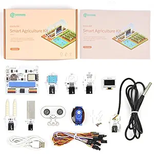 ELECFREAKS microbit Smart Agriculture Kit Micro:bit Sensor Starter Kit Octopus Series Sensor, DIY Programming STEM kit with Basic Coding Electronics Modules and Wiki Tutorial(Without Micro:bit)